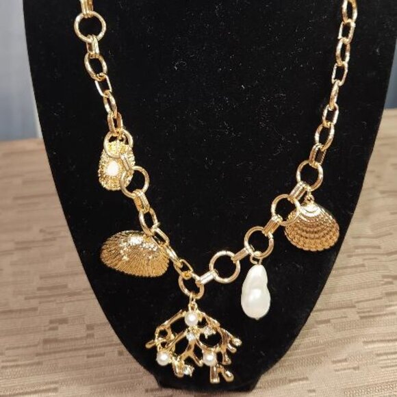 INC International Concepts Jewelry - INC Reef Charm Necklace Gold-tone